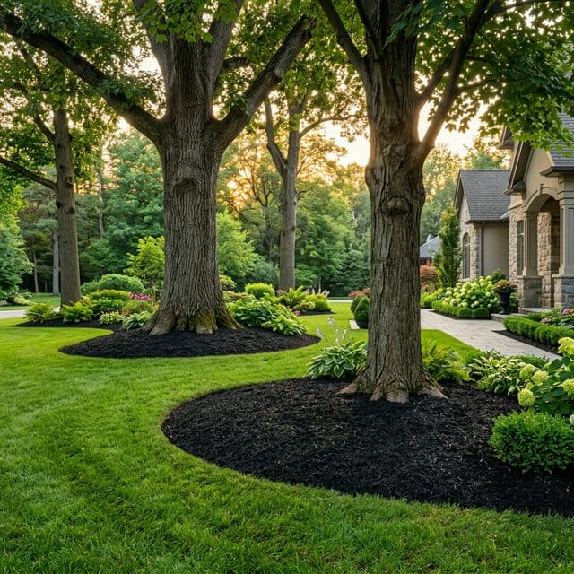 Mulching in Humble TX by José Hernández Tree Service